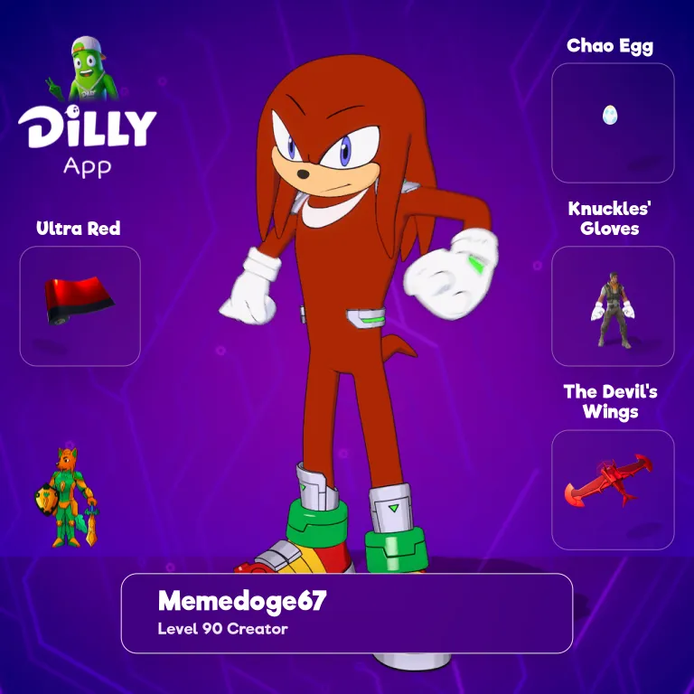Knuckles' Gloves combo by memedoge67