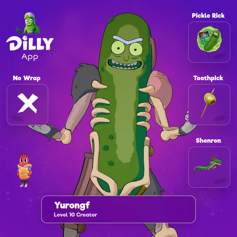 Pickle Rick combo by YuronGF