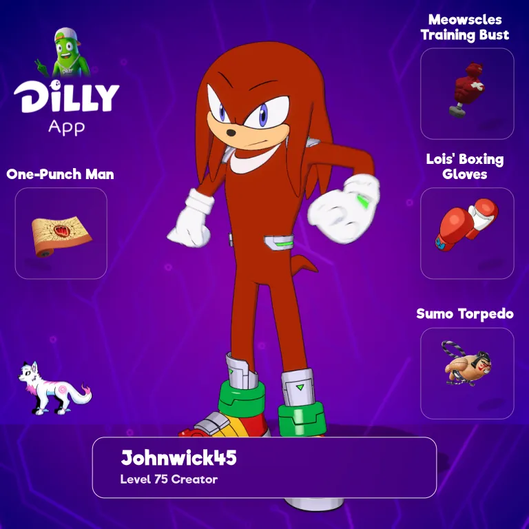 Knuckles the Echidna combo by JohnWick45