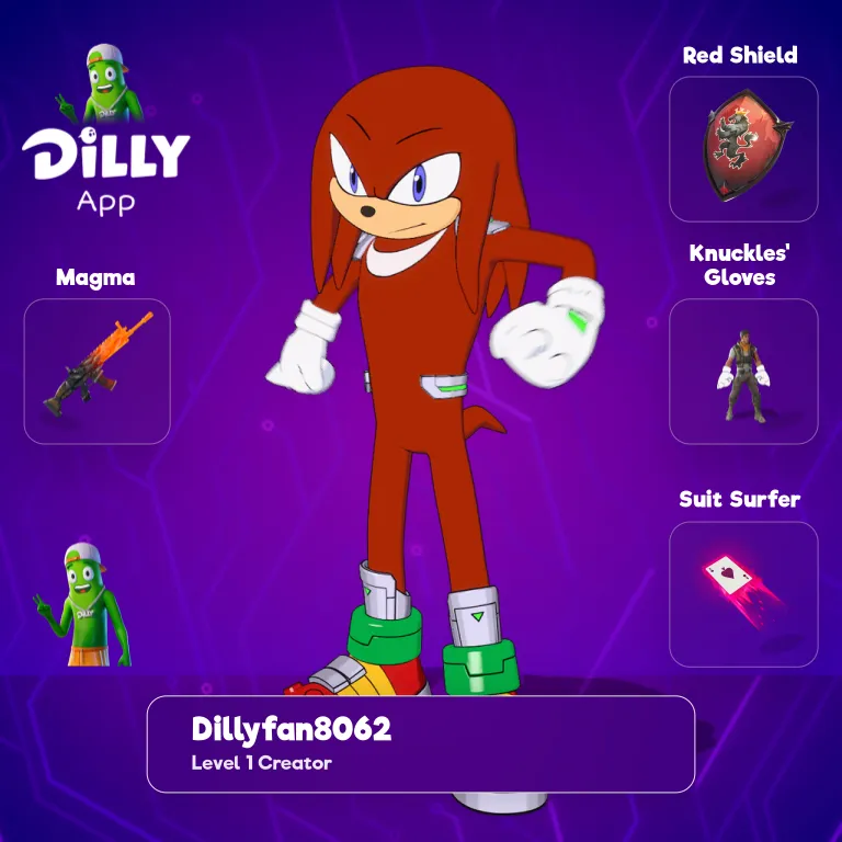 Knuckles the Echidna combo by X2NstyNms96