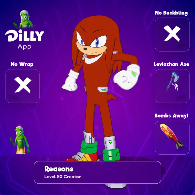 Knuckles the Echidna combo by ShxrkFNBR