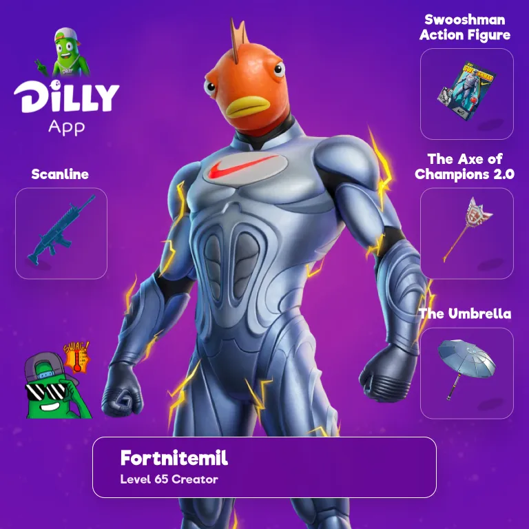 Swooshman Action Figure combo by Fortnitemil