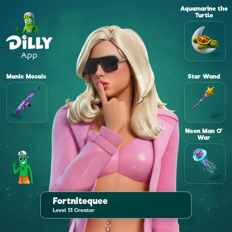 Aquamarine the Turtle combo by Fortnitequeen67
