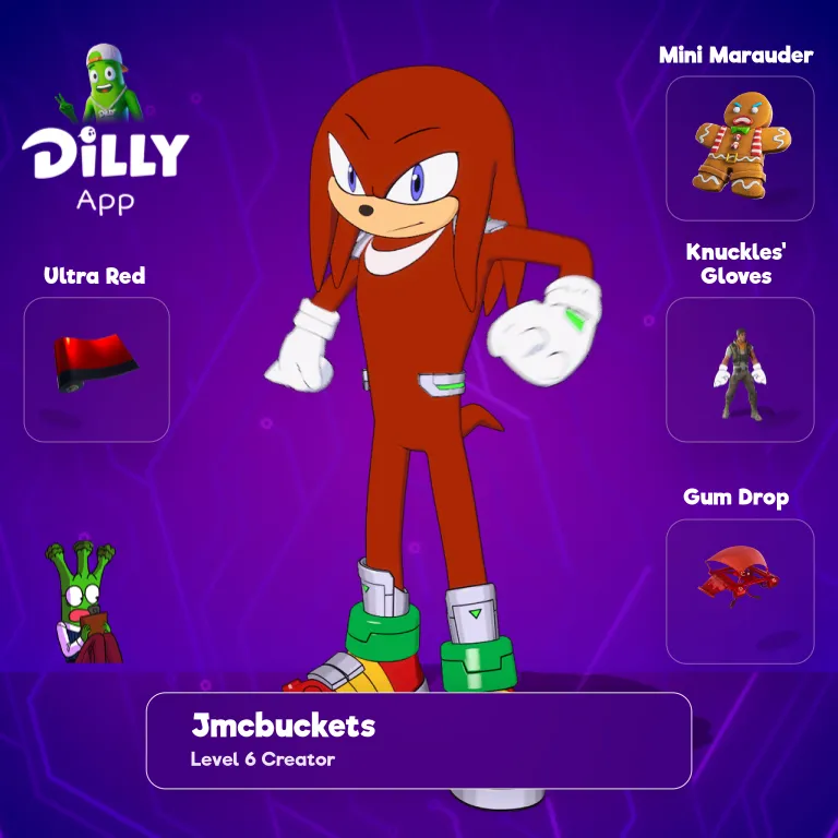 Knuckles' Gloves combo by JmcBuckets