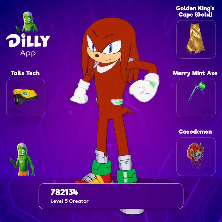 Knuckles the Echidna combo by 782134