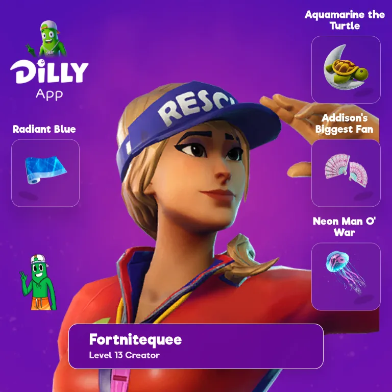 Aquamarine the Turtle combo by Fortnitequeen67