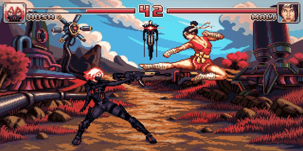 16-Bit Showdown — Uncommon Loading Screen Fortnite cosmetic