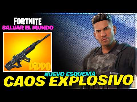 CAOS EXPLOSIVO | NUEVO FUSIL DE ASALTO | FORTNITE SALVAR EL MUNDO
