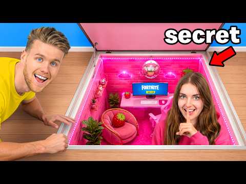 We Built a SECRET Gaming Room!