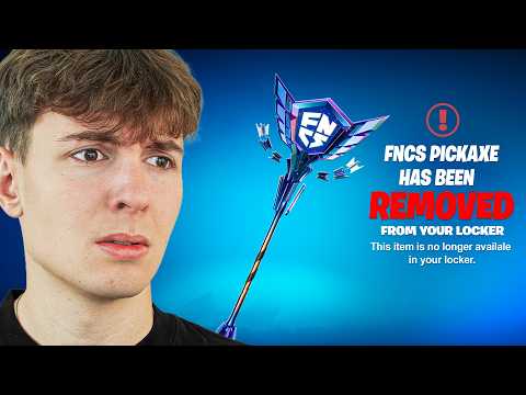 Fortnite took my FNCS pickaxe...