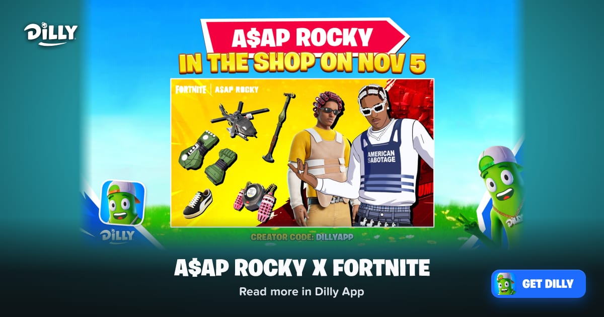 A$AP Rocky x Fortnite · Fortnite News · Dilly