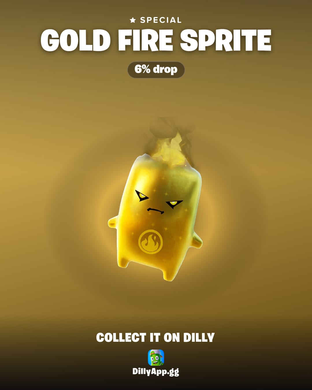 Gold Fire Sprite — Fortnite Sprite | Dilly · Dilly