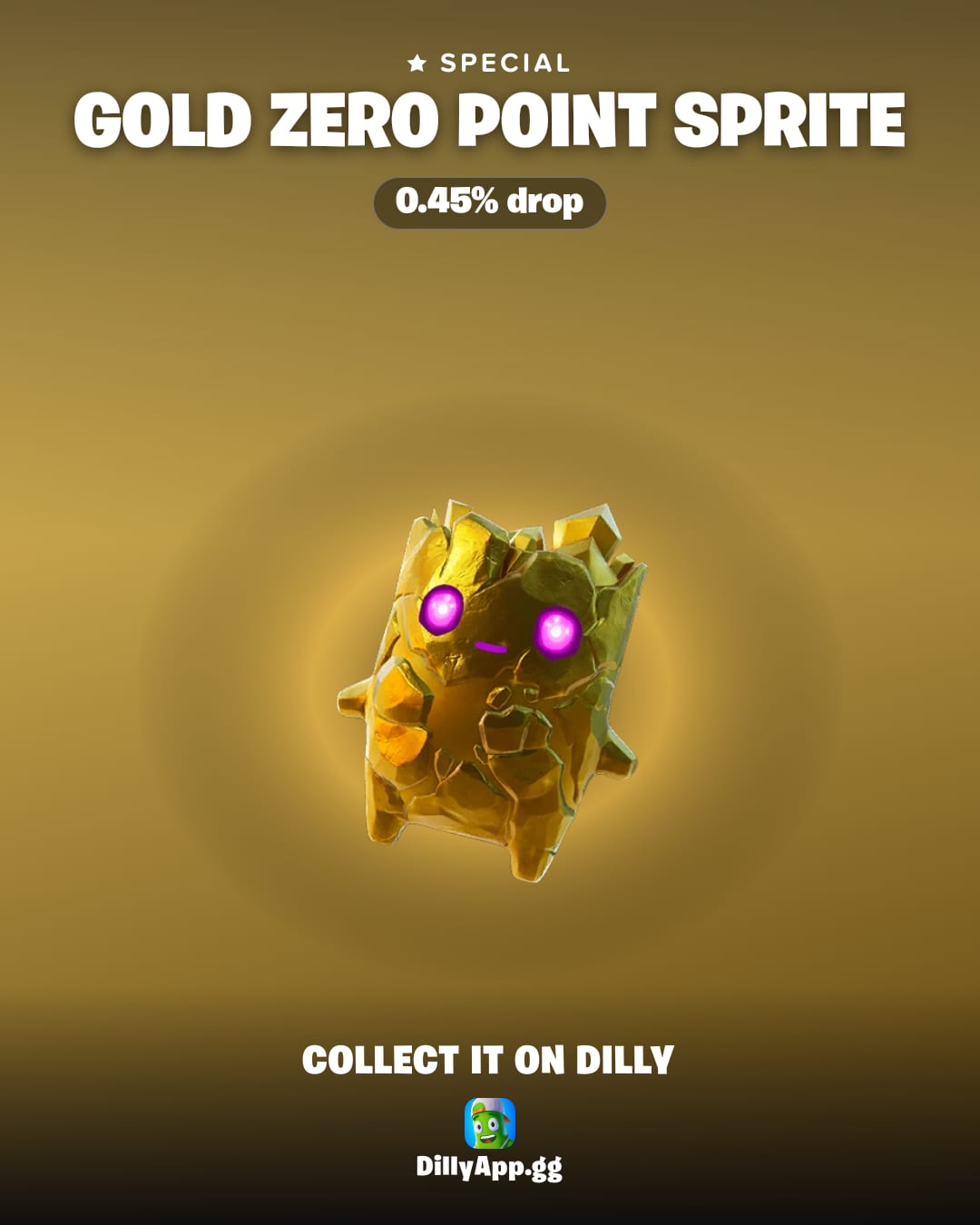 Gold Zero Point Sprite — Fortnite Sprite | Dilly · Dilly